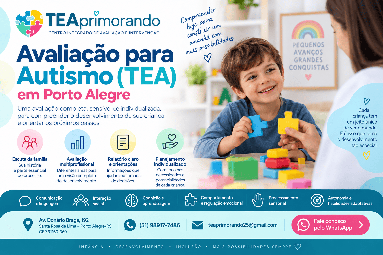 Avaliação para Autismo (TEA) em Porto Alegre